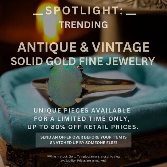 Vintage Estate & Antique Fine Jewelry Sale! Solid Gold 10k 14k 18k Fast Shipping - Picture 1 of 2
